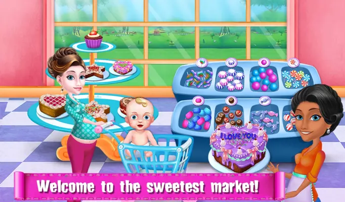 Kids Supermarket Shopping Game android App screenshot 1